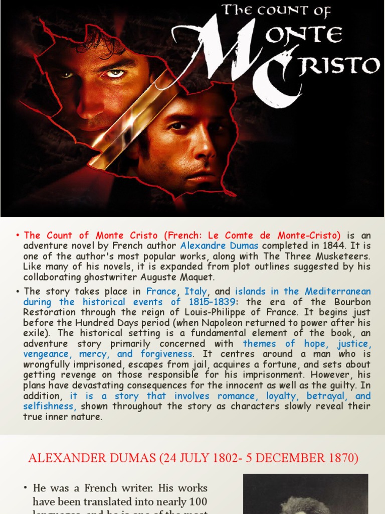 A Review Of Alexandre Dumas' The Count Of Monte Cristo: Revenge, Justice, And Redemption A Review Of Alexandre Dumas' The Count Of Monte Cristo: Revenge, Justice, And Redemption
