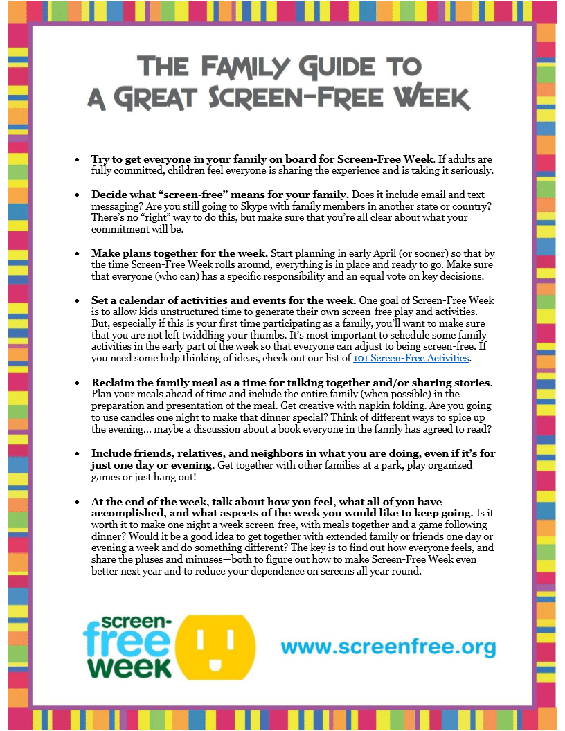A Step-by-Step Plan For A Screen-Free Week With Your Children A Step-by-Step Plan For A Screen-Free Week With Your Children