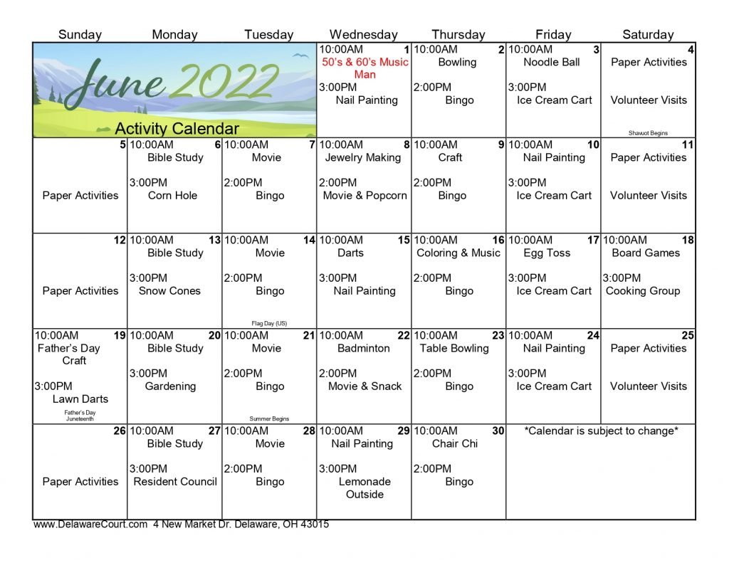 A Year Of Adventures: Senior Calendar Of Trips And Events A Year Of Adventures: Senior Calendar Of Trips And Events