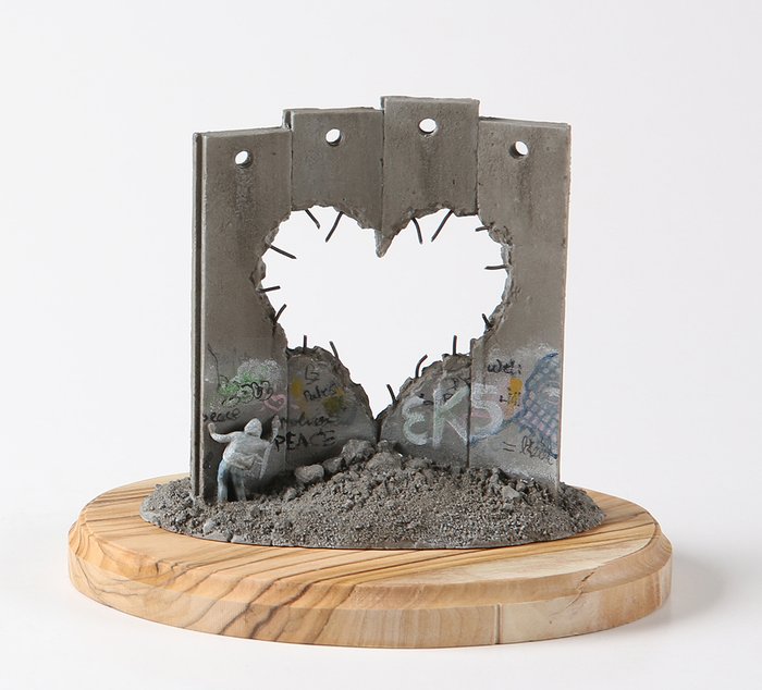 Banksy Auction: Iconic Broken Heart Wall On The Block Banksy Auction: Iconic Broken Heart Wall On The Block