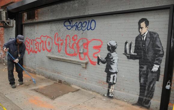Banksy Broken Heart Mural Headed To Auction Banksy Broken Heart Mural Headed To Auction