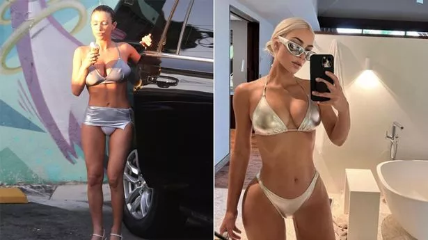 Bianca Censori In Bra And Thong: Roller Skating Look Bianca Censori In Bra And Thong: Roller Skating Look