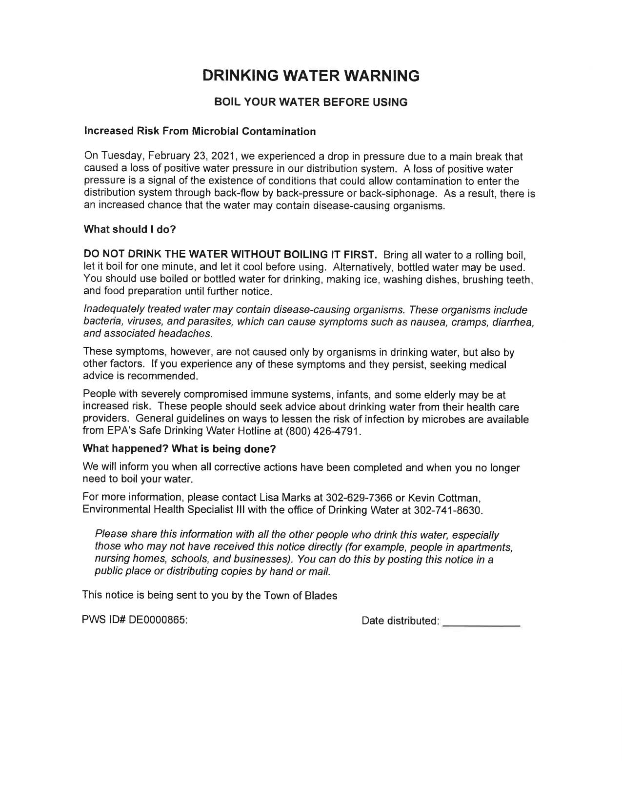 Boil Water Advisory In Effect For Russell County Town Boil Water Advisory In Effect For Russell County Town