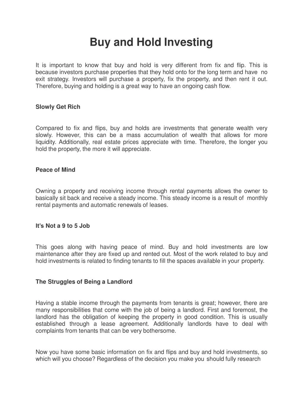Buy-and-Hold Investing: Navigating The Challenges Of The Long Game Buy-and-Hold Investing: Navigating The Challenges Of The Long Game