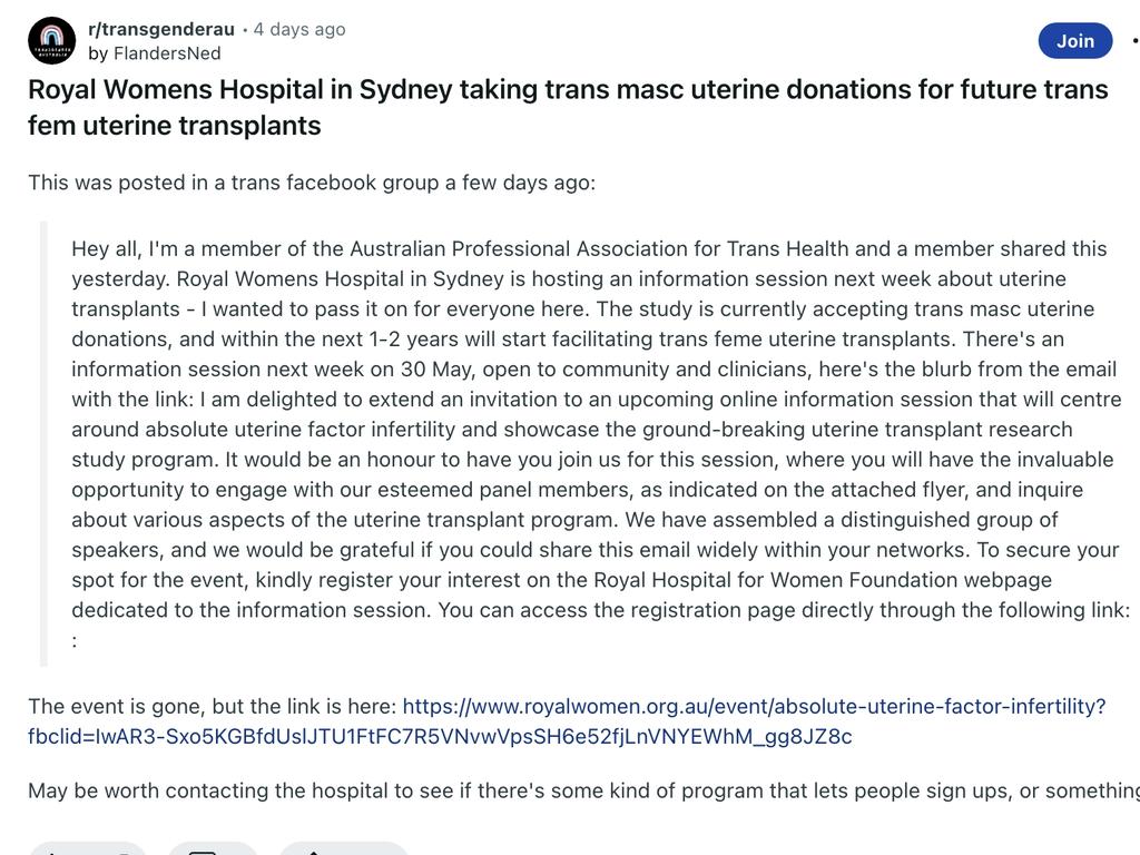 Children's Hospital Community Activist Proposes Uterine Transplants For Transgender Women Children's Hospital Community Activist Proposes Uterine Transplants For Transgender Women