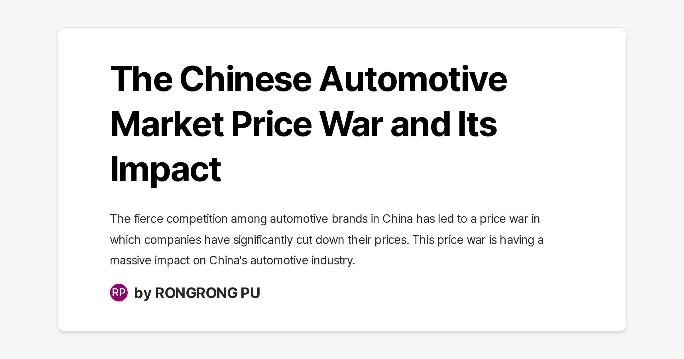 China's Automotive Market: A Deep Dive Into The Experiences Of BMW And Porsche China's Automotive Market: A Deep Dive Into The Experiences Of BMW And Porsche