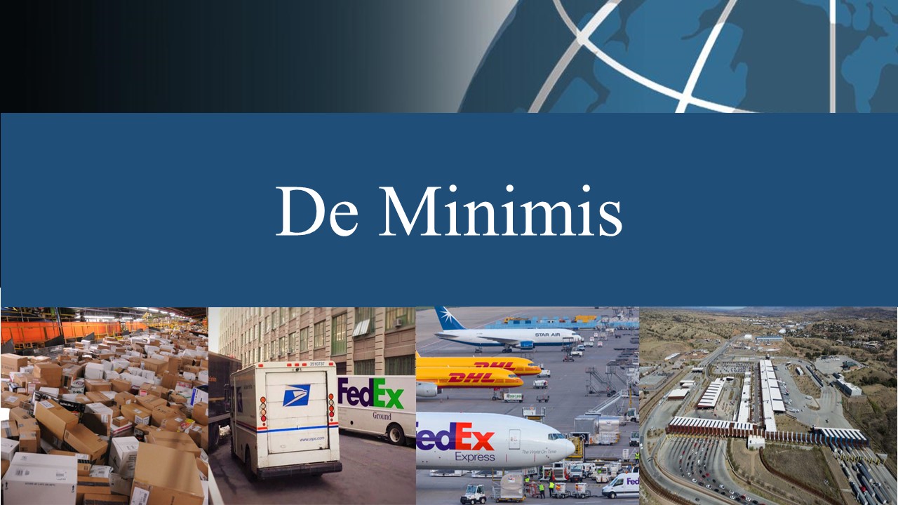 De Minimis Tariffs On Chinese Goods: A G-7 Perspective De Minimis Tariffs On Chinese Goods: A G-7 Perspective