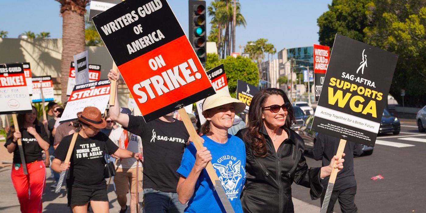 Double Trouble In Hollywood: WGA And SAG-AFTRA Strike Brings Industry To Standstill Double Trouble In Hollywood: WGA And SAG-AFTRA Strike Brings Industry To Standstill