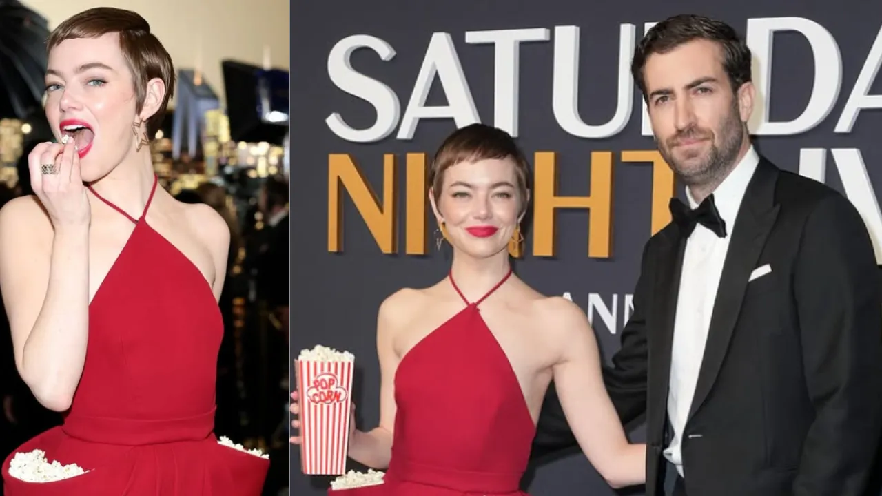 Emma Stone's Popcorn Dress: A Viral Sensation From SNL's 50th Emma Stone's Popcorn Dress: A Viral Sensation From SNL's 50th