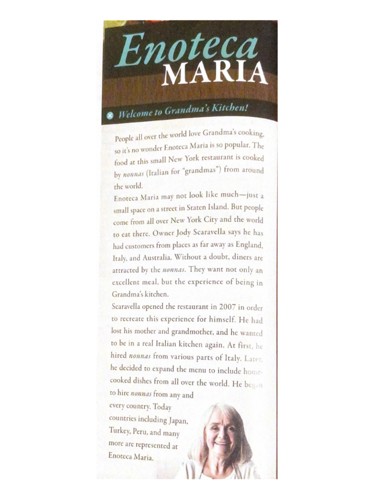 Enoteca Maria Restaurant: Nonna's Legacy Explained Enoteca Maria Restaurant: Nonna's Legacy Explained