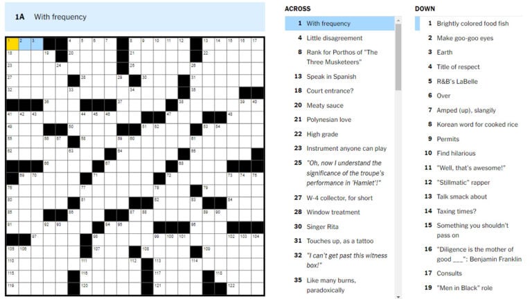 Find NYT Mini Crossword Answers For April 18, 2025 Find NYT Mini Crossword Answers For April 18, 2025