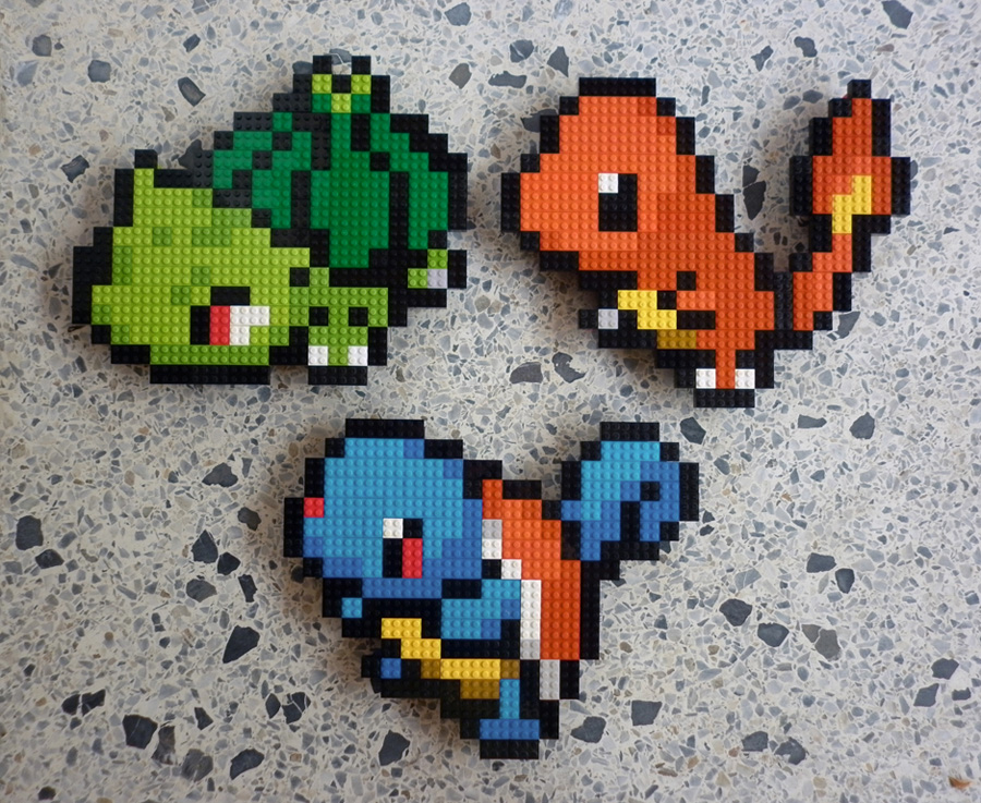 Gen 3 Starter Pokemon Recreated In LEGO Gen 3 Starter Pokemon Recreated In LEGO