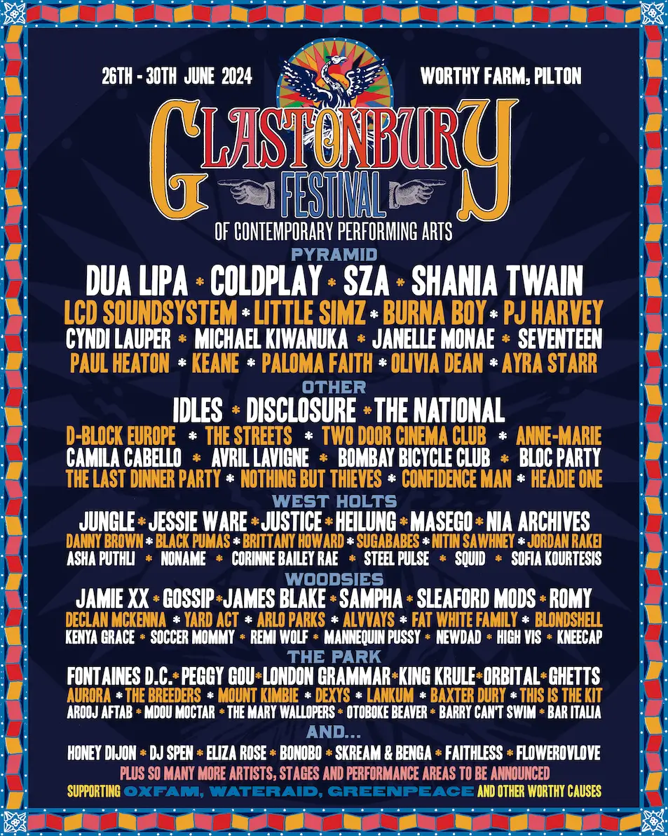 Glastonbury 2025: Announced Line-Up Sparks Outrage Glastonbury 2025: Announced Line-Up Sparks Outrage