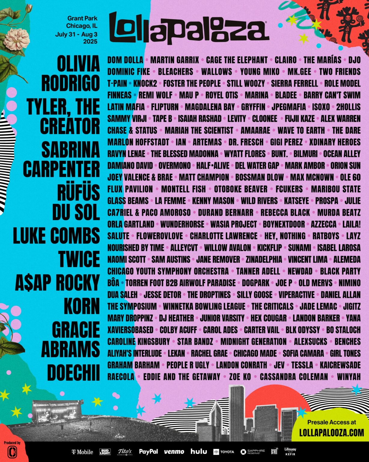 Glastonbury 2025 Lineup Confirmed: Olivia Rodrigo, The 1975 & More Glastonbury 2025 Lineup Confirmed: Olivia Rodrigo, The 1975 & More