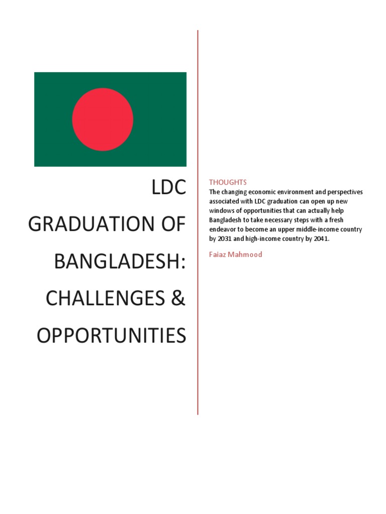 Government Initiatives For A Successful LDC Graduation Government Initiatives For A Successful LDC Graduation