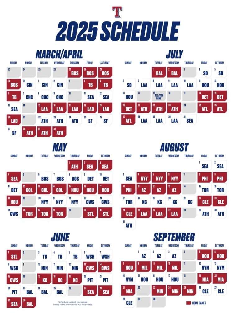 How To Watch Texas Rangers Games In 2025: Schedule, Broadcast Info, Blackouts & National TV How To Watch Texas Rangers Games In 2025: Schedule, Broadcast Info, Blackouts & National TV
