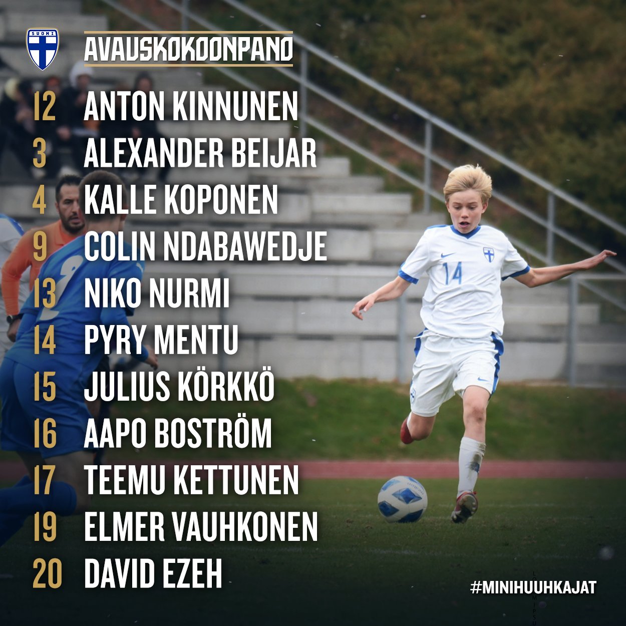 Huuhkajat: Avauskokoonpanoon Kolme Muutosta – Källman Penkille Huuhkajat: Avauskokoonpanoon Kolme Muutosta – Källman Penkille