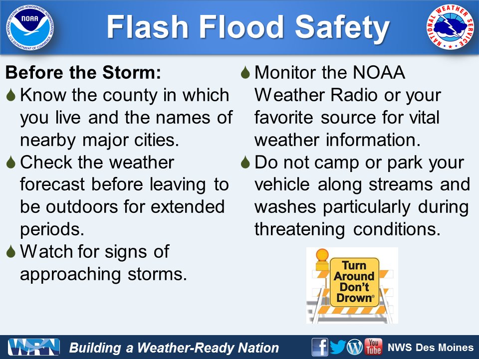 Important Flood Warning: Follow NWS Safety Recommendations Important Flood Warning: Follow NWS Safety Recommendations