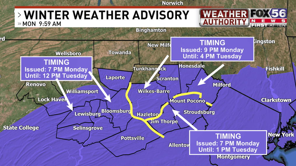 Important Weather Update: Wind Advisory Plus Snowfall Tuesday Important Weather Update: Wind Advisory Plus Snowfall Tuesday