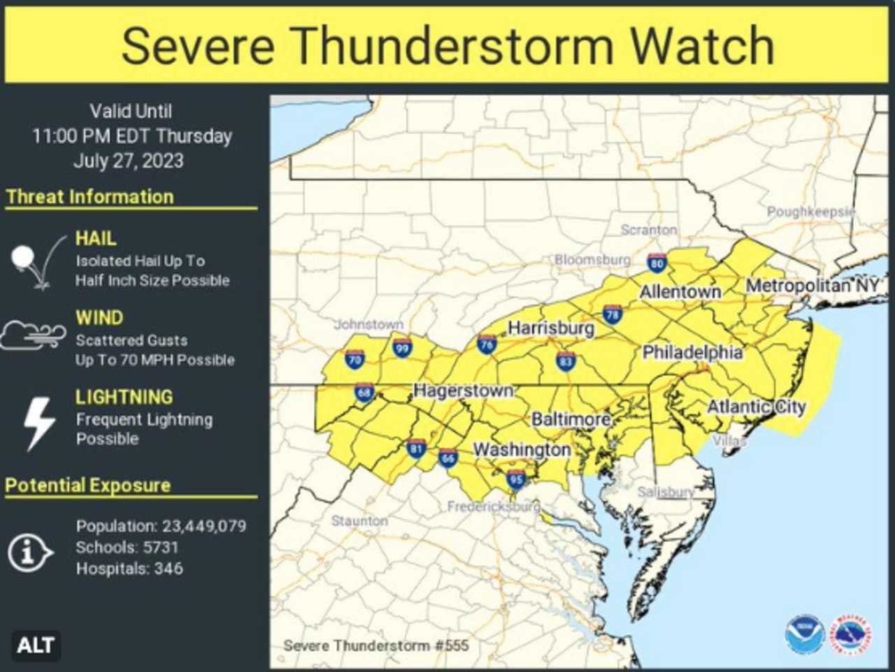 Increased Storm Chance Overnight: Monday Severe Weather Watch Increased Storm Chance Overnight: Monday Severe Weather Watch
