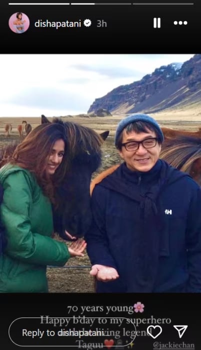 Jackie Chan's Birthday: Disha Patani's Heartfelt Tribute Jackie Chan's Birthday: Disha Patani's Heartfelt Tribute