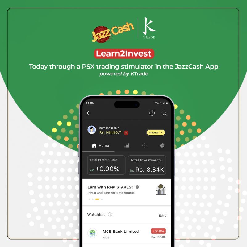 JazzCash & KTrade: A New Era Of Accessible Stock Trading JazzCash & KTrade: A New Era Of Accessible Stock Trading