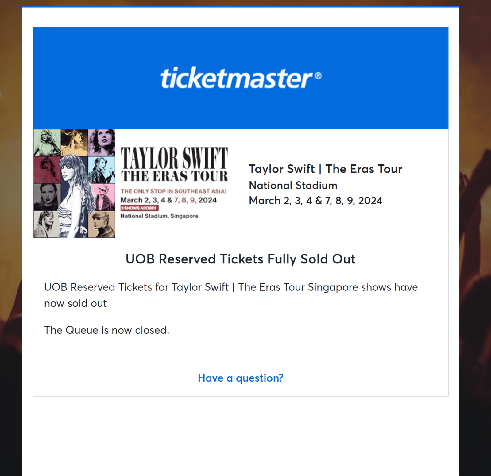 Know Your Spot: Ticketmaster's Line Position Update For Taylor Swift Tickets Know Your Spot: Ticketmaster's Line Position Update For Taylor Swift Tickets