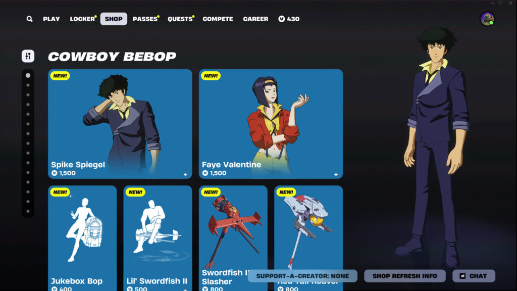Limited-Time Fortnite Cowboy Bebop Skins And Items: How To Get Them Limited-Time Fortnite Cowboy Bebop Skins And Items: How To Get Them