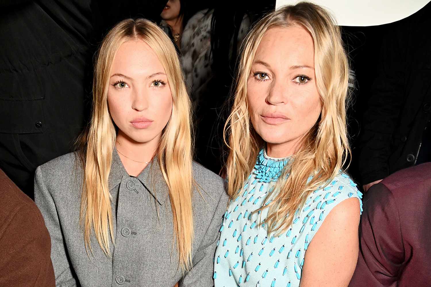 London Fashion Week: Kate And Lila Moss Twin In Little Black Dresses London Fashion Week: Kate And Lila Moss Twin In Little Black Dresses