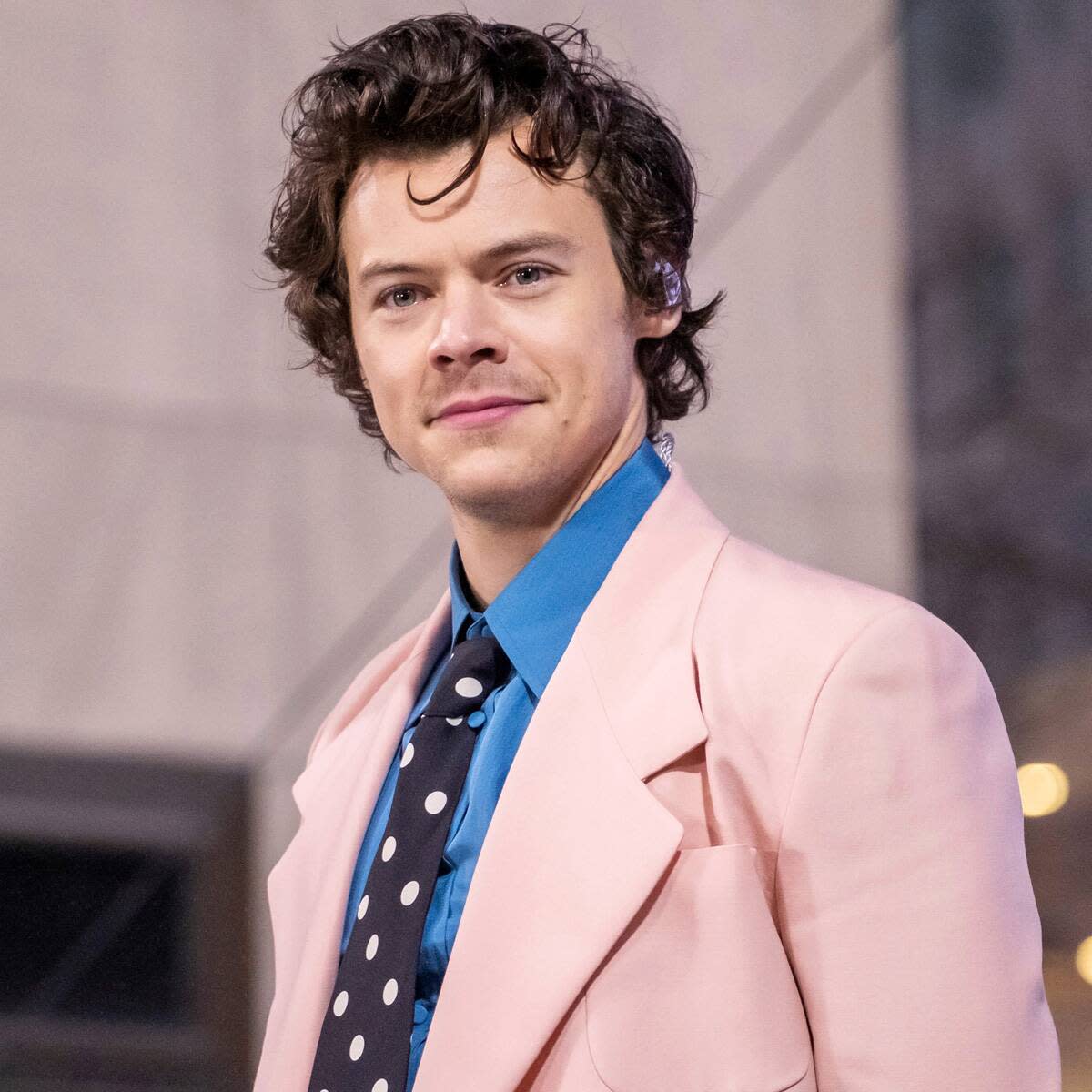 London Outing: Harry Styles Sports A 70s Mustache London Outing: Harry Styles Sports A 70s Mustache