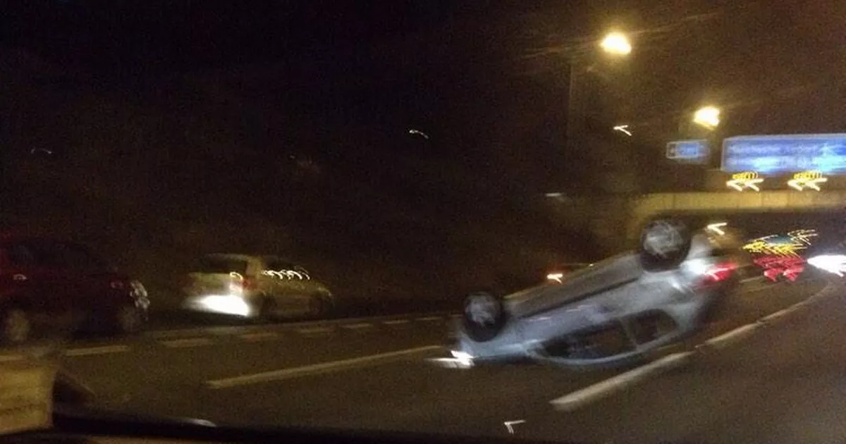 M56 Motorway Incident: Car Crash Leaves Casualty Requiring Paramedic Treatment M56 Motorway Incident: Car Crash Leaves Casualty Requiring Paramedic Treatment