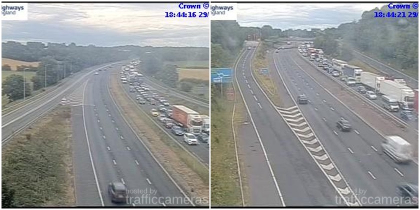 Major Delays On M56 Near Cheshire/Deeside Following Collision Major Delays On M56 Near Cheshire/Deeside Following Collision