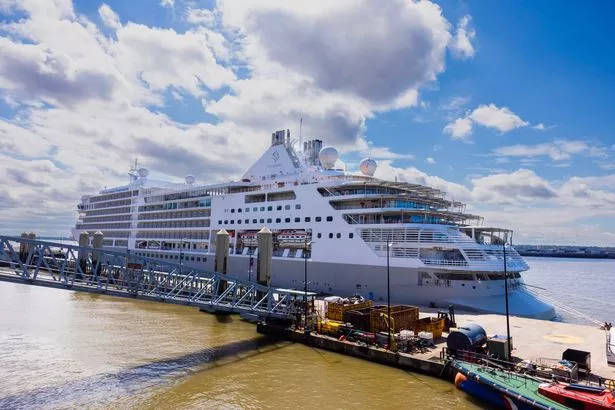 Massive Cruise Ship Docks In Liverpool Today Massive Cruise Ship Docks In Liverpool Today