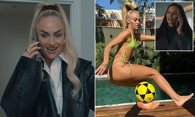 Maya Jama's KSI Baller League Outfit: White Shorts And Vest Maya Jama's KSI Baller League Outfit: White Shorts And Vest