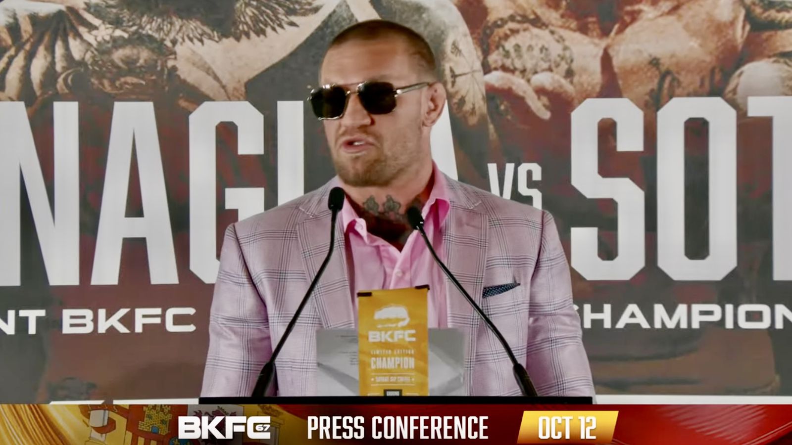 McGregor Channels Aldo: BKFC Fighter's Press Conference Recreation McGregor Channels Aldo: BKFC Fighter's Press Conference Recreation