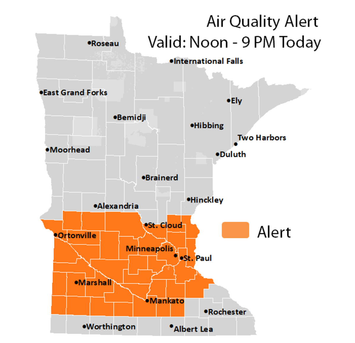 Minnesota Air Quality Alert: Canadian Wildfires To Blame Minnesota Air Quality Alert: Canadian Wildfires To Blame