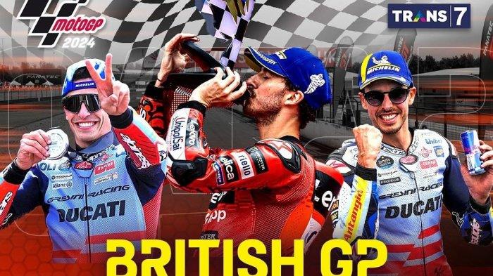 MotoGP Inggris: Link Live Streaming Race Sprint Pukul 20.00 WIB