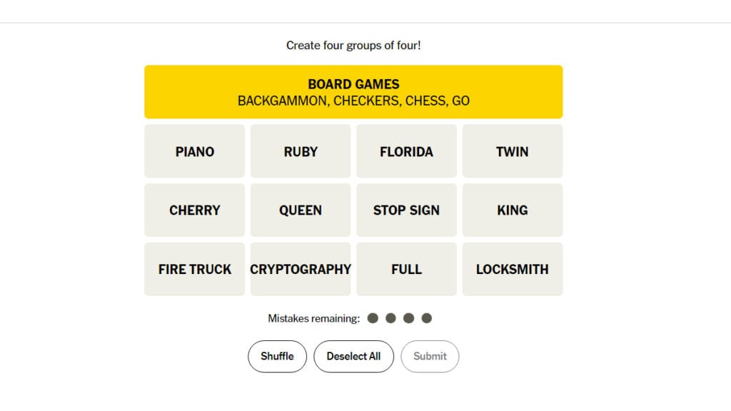 NYT Connections Game Solutions: February 27, 2024 - Puzzle #627 NYT Connections Game Solutions: February 27, 2024 - Puzzle #627