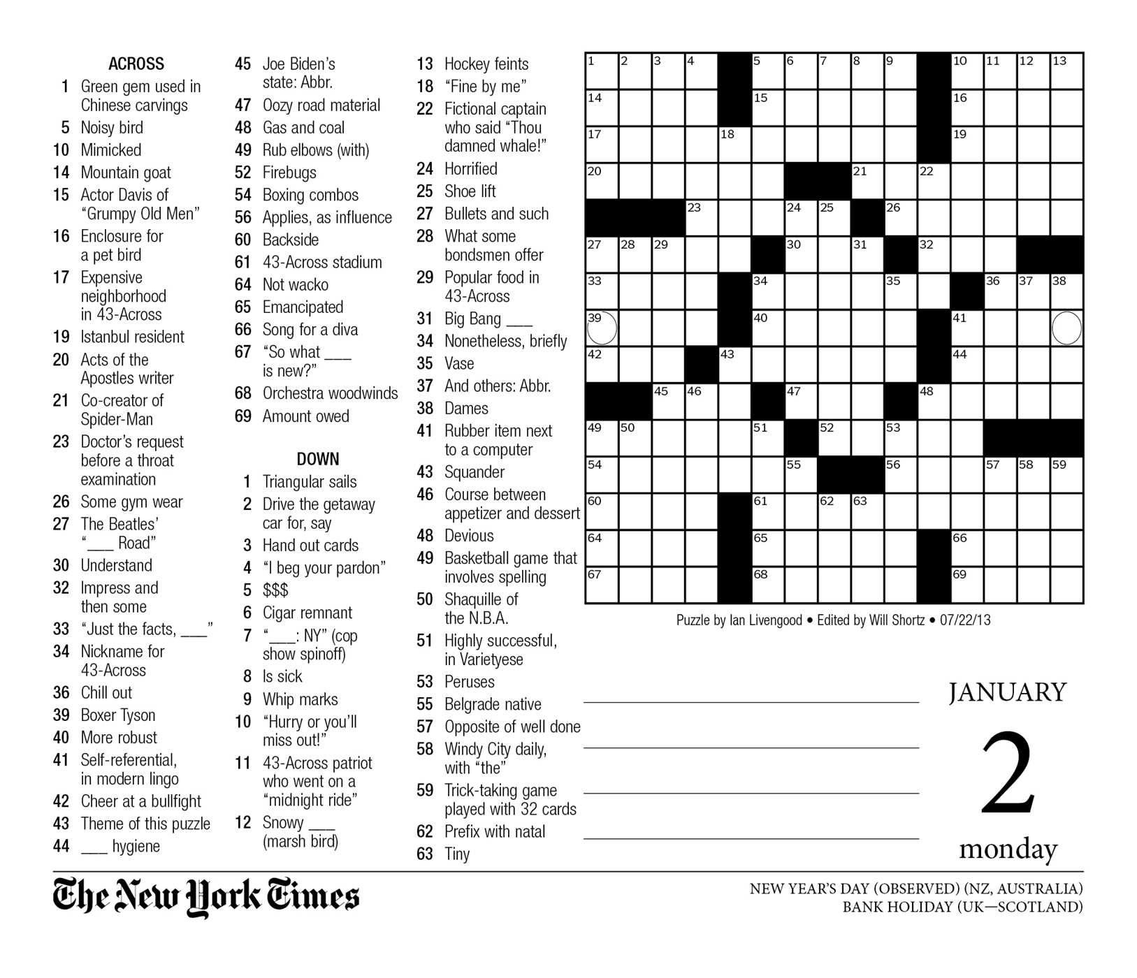 NYT Mini Crossword Puzzle: April 20, 2025 - Complete Solutions NYT Mini Crossword Puzzle: April 20, 2025 - Complete Solutions