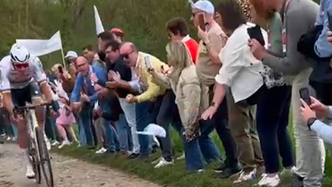 Paris-Roubaix: Bottle-Throwing Spectator Surrenders To Police After Van Der Poel Incident Paris-Roubaix: Bottle-Throwing Spectator Surrenders To Police After Van Der Poel Incident
