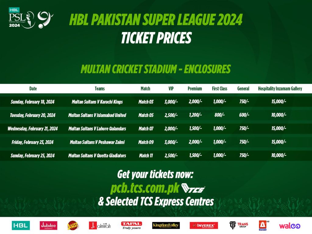 PSL 10: Ticket Sales Begin Today PSL 10: Ticket Sales Begin Today