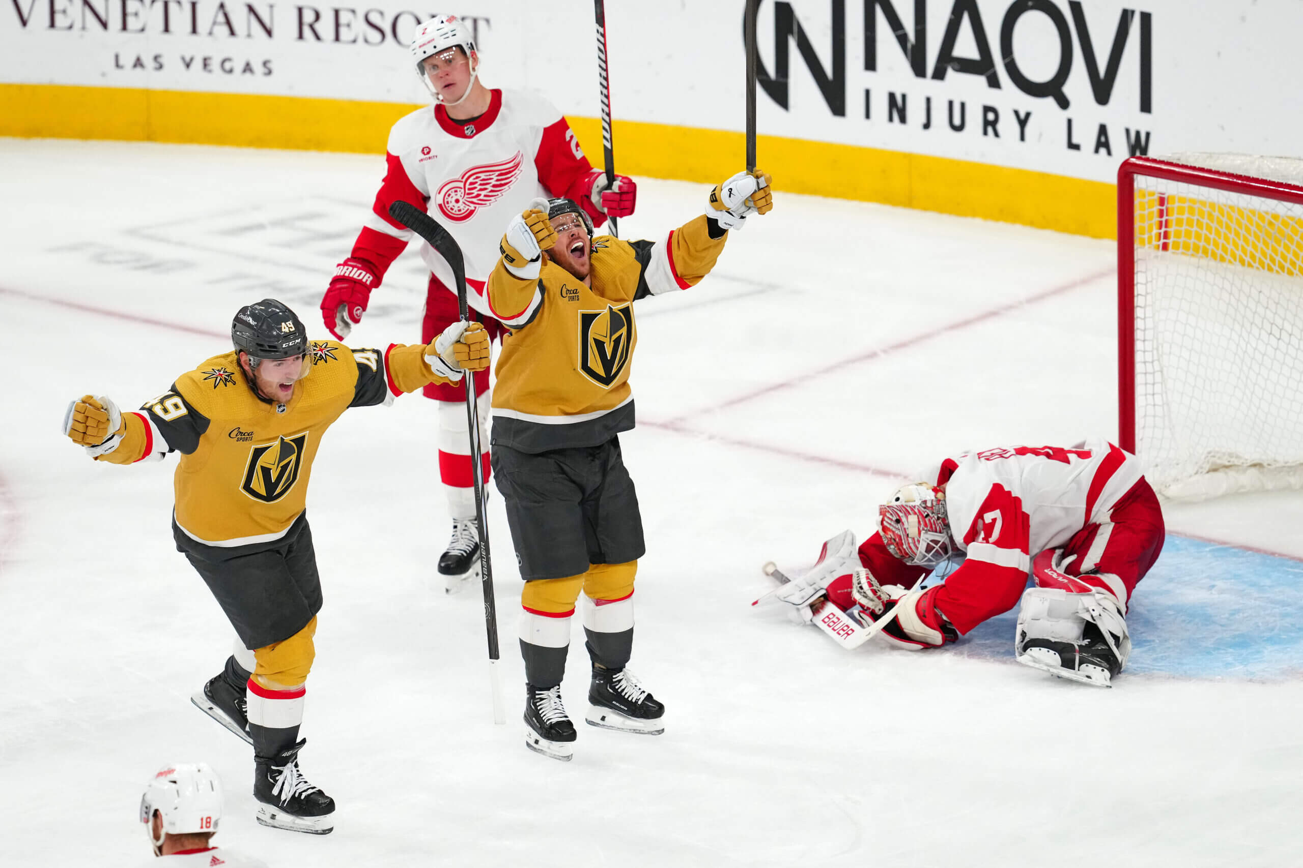 Red Wings' Playoff Hopes Dim After Vegas Loss Red Wings' Playoff Hopes Dim After Vegas Loss
