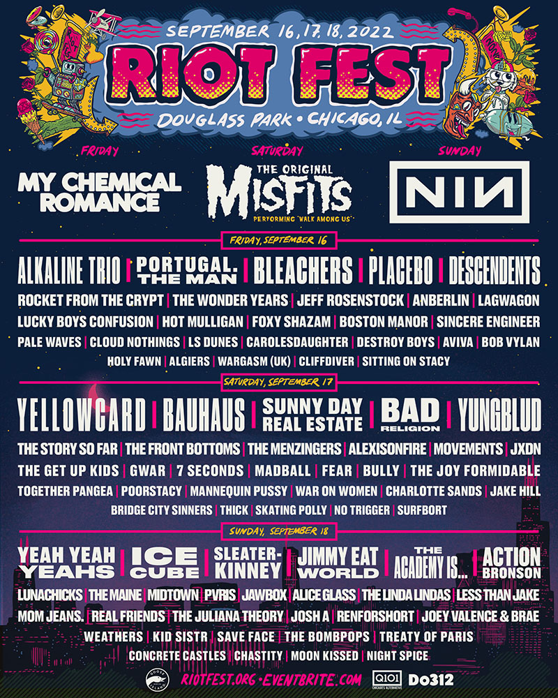 Riot Fest 2025: Full Lineup Announcement – Green Day, Weezer, And More Riot Fest 2025: Full Lineup Announcement – Green Day, Weezer, And More