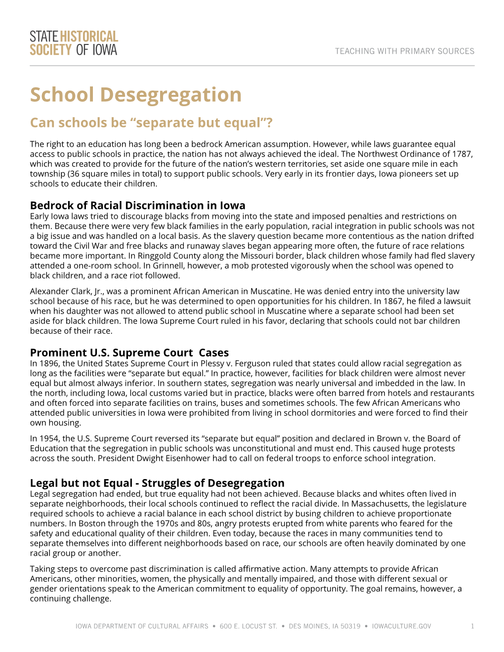 School Desegregation Orders Face Uncertain Future After DOJ Decision School Desegregation Orders Face Uncertain Future After DOJ Decision