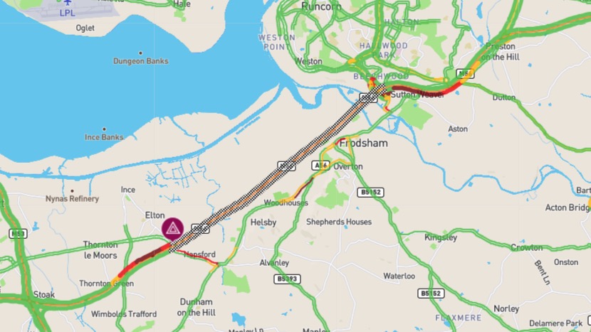 Significant Traffic Congestion On M56: Cheshire/Deeside Incident Significant Traffic Congestion On M56: Cheshire/Deeside Incident