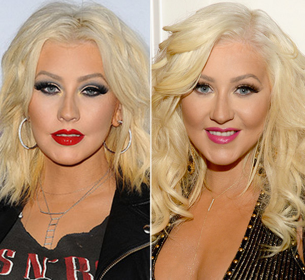 The Changing Face Of Christina Aguilera: A Visual Comparison The Changing Face Of Christina Aguilera: A Visual Comparison