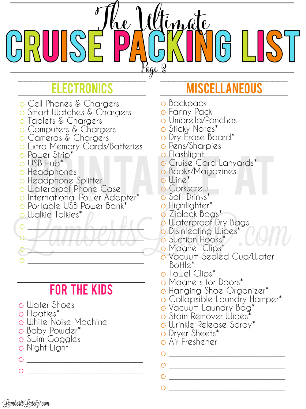 The Cruise Packing List: What You Should Leave At Home The Cruise Packing List: What You Should Leave At Home