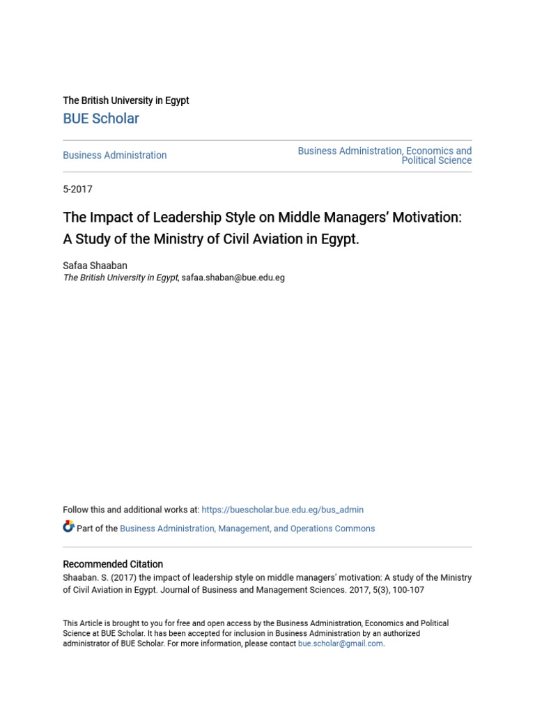 The Impact Of Strong Middle Management On Company Culture And Employee Morale The Impact Of Strong Middle Management On Company Culture And Employee Morale