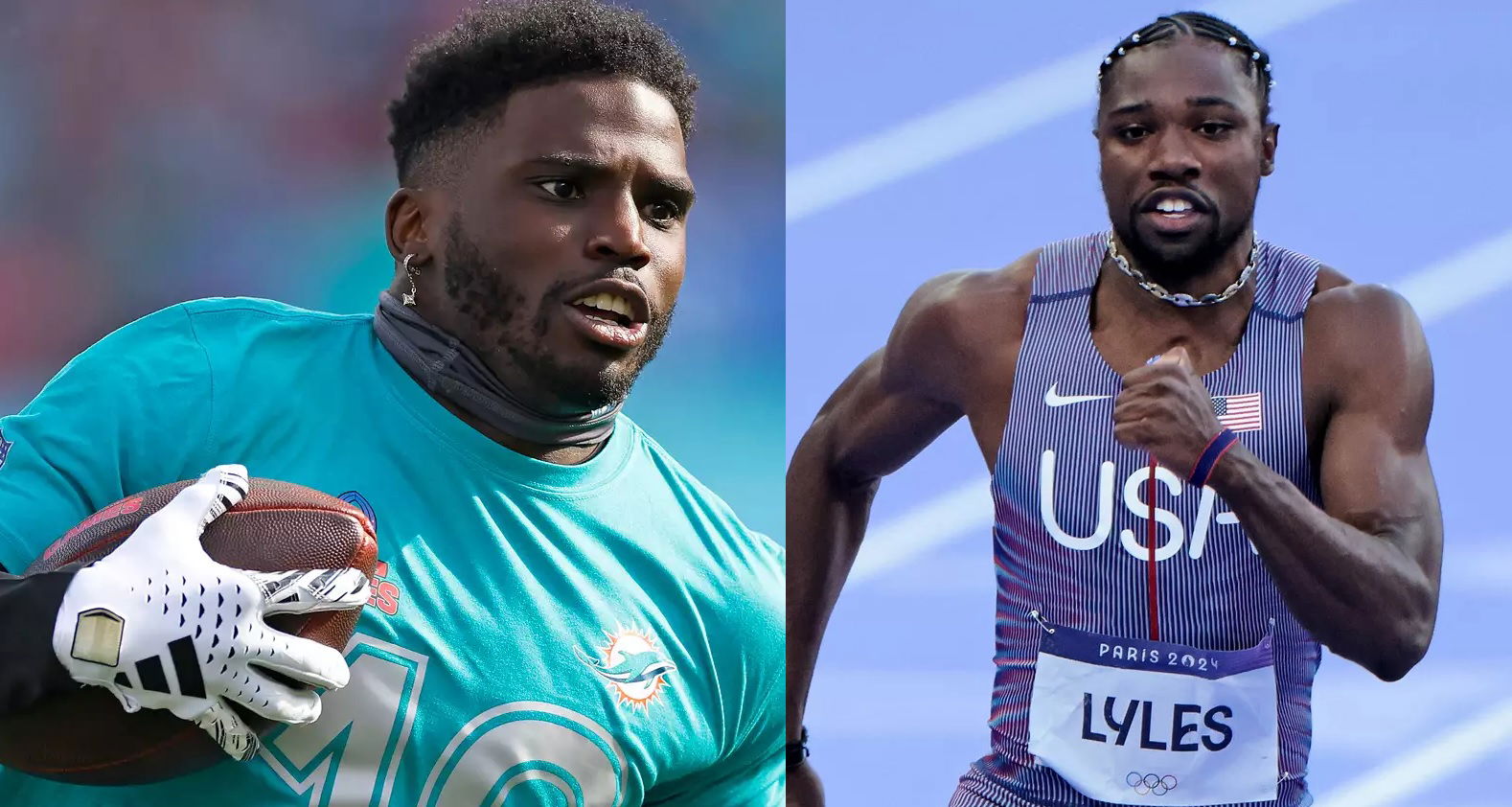 Tyreek Hill Vs. Noah Lyles: Michael Johnson's Take On The Hypothetical Race Tyreek Hill Vs. Noah Lyles: Michael Johnson's Take On The Hypothetical Race