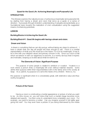 Understanding The Good Life: A Philosophical And Practical Approach Understanding The Good Life: A Philosophical And Practical Approach